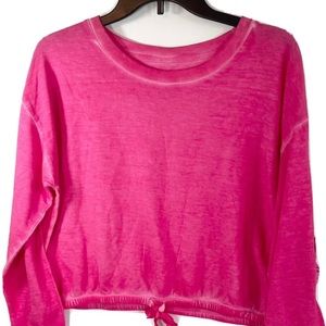 Sundown Sweatshirt M Juniors Jasmine pink Light weight has scrunchie